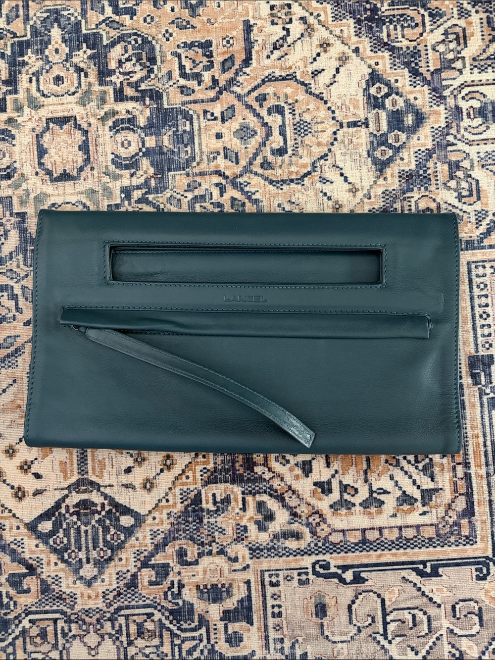 LANCEL PARIS Leather Clutch